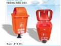 Thùng rác nhựa cọc sắt FTR005